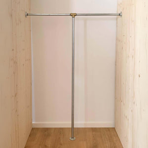 Bøjlestang ANDREA sølv med messing - bestil på specialmål RAW58 Bøjlestænger - på specialmål RAW58 - bestil på specialmål