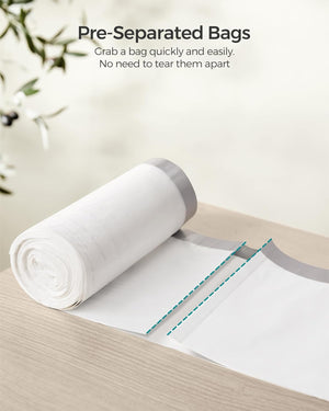 Skraldeposer med snøreluk - 15-20 L - gennemsigtige - 40 poser