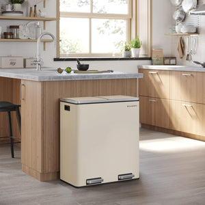 Alice skraldespand | 2x30 L - Beige