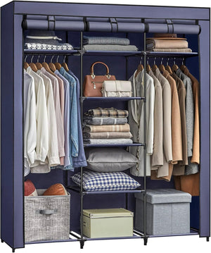 Victor klæde- og garderobeskab - Blå