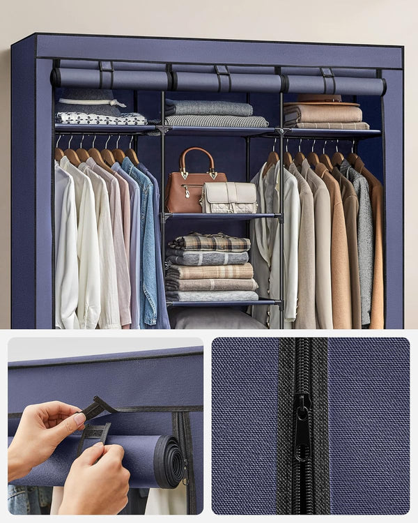 Victor klæde- og garderobeskab - Blå