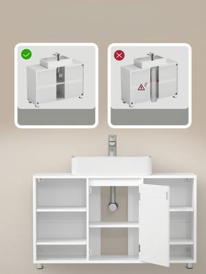 Laura underskab til badeværelset - Hvid