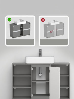 Laura underskab til badeværelset - Grå