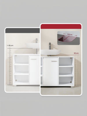 Laura underskab til badeværelset - Hvid