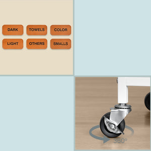 Jennifer vasketøjskurv - Grå