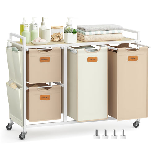 Jennifer vasketøjskurv - Beige