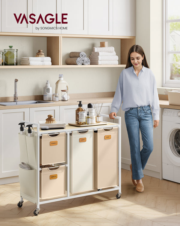 Jennifer vasketøjskurv - Beige