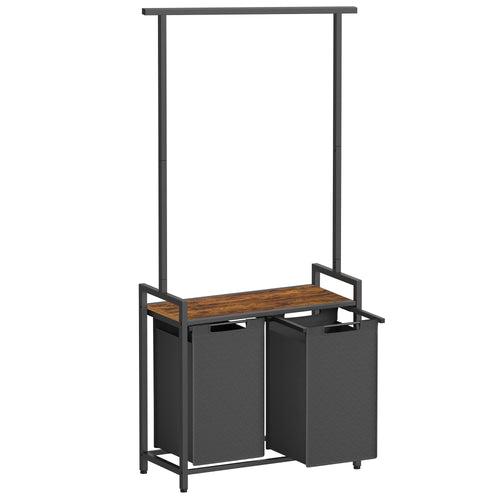 Rio tøjstativ med vasketøjskurve - Sort