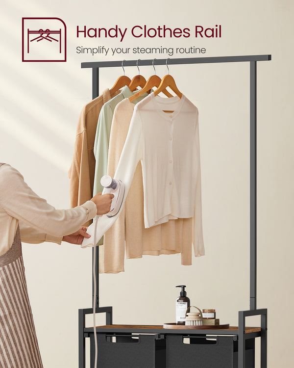 Tokyo tøjstativ med vasketøjskurve