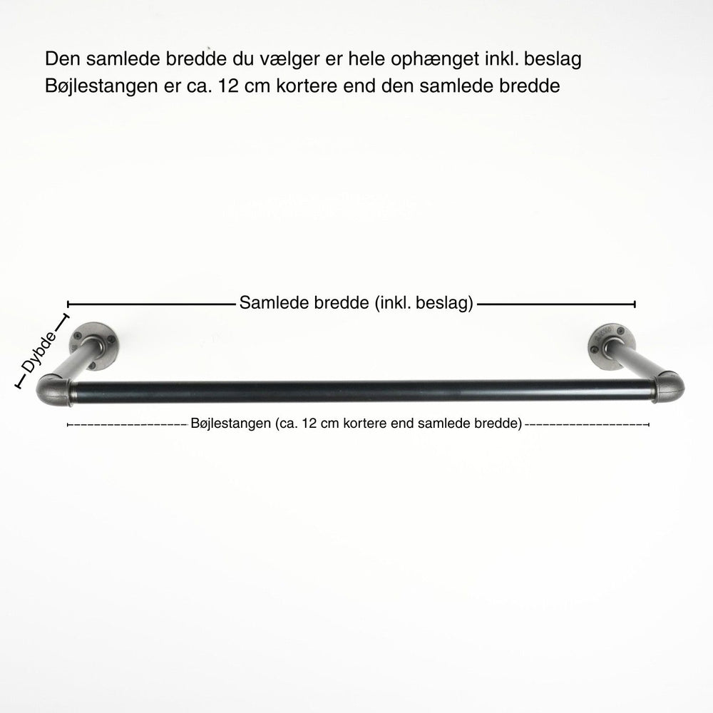 Bøjlestang SARA sort