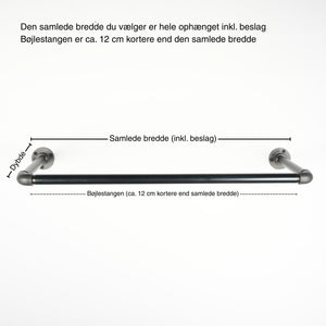 Bøjlestang SARA sort