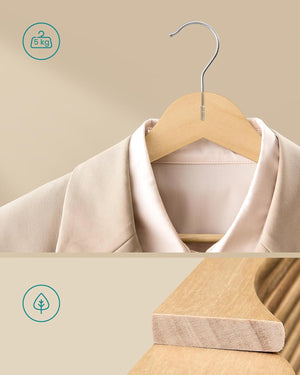 Elin bøjler | 30 stk. - Lyst træ