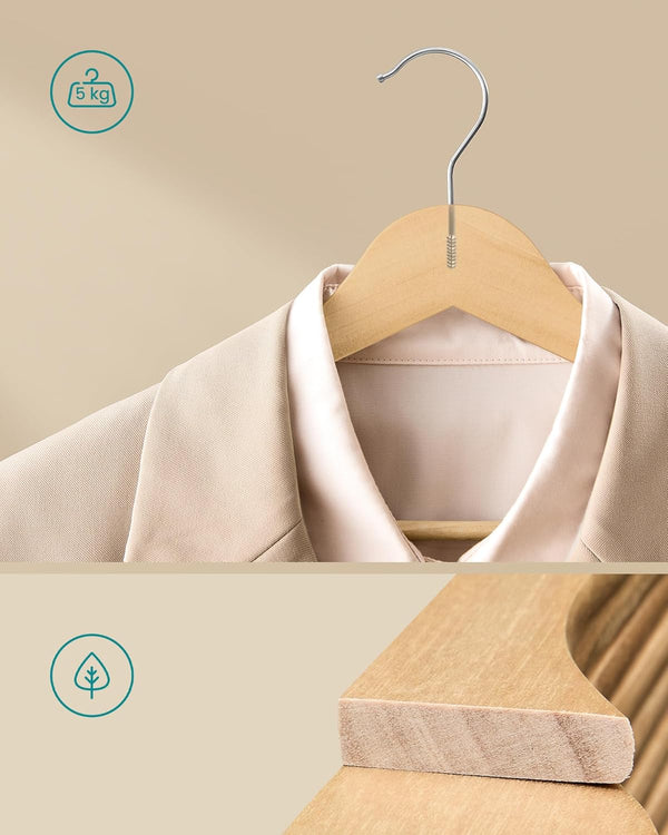 Elin bøjler | 30 stk. - Lyst træ