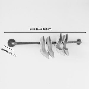 RAW58 Clara køkken ophæng til væg i sølv Ophæng RAW58