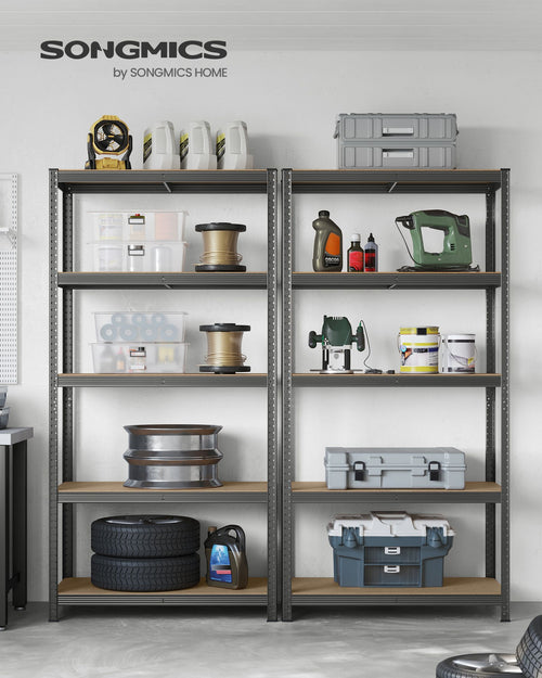 Milo værkstedsreol - Sort/MDF plader