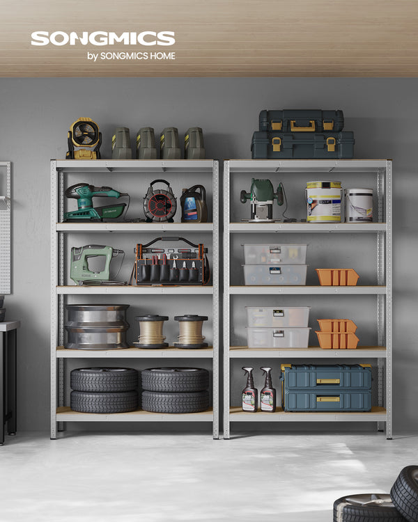 Lissabon værkstedsreol - Sølv