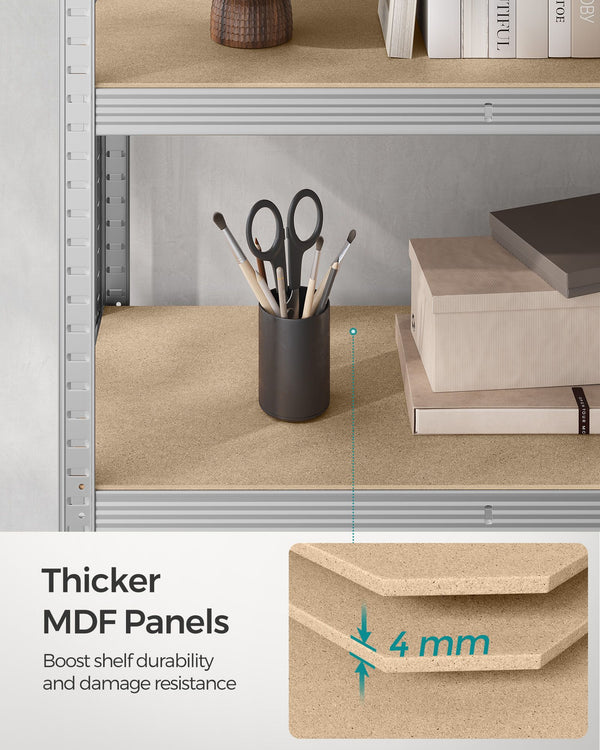 Lissabon værkstedsreol - Sølv