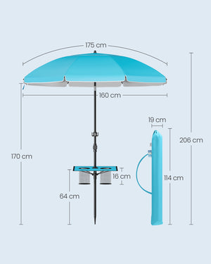 Conrad parasol - Blå