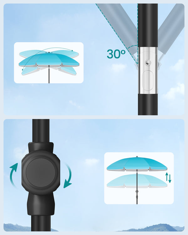 Conrad parasol - Blå