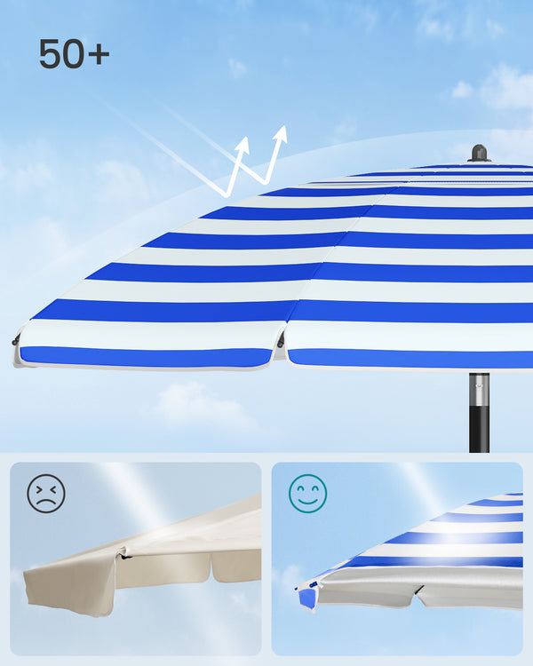 Conrad parasol - Blå striber