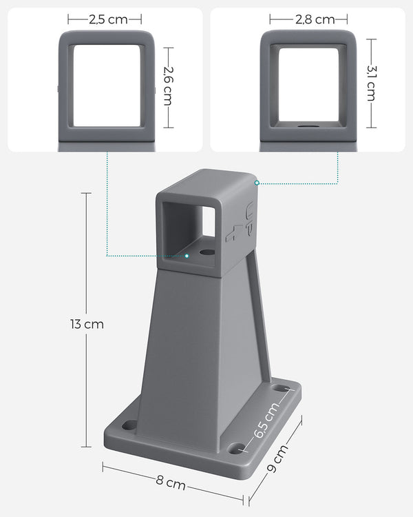 SONGMICS Wall Bracket for Fixing Retractable Blind, Suitable for All Side Awnings GSA005