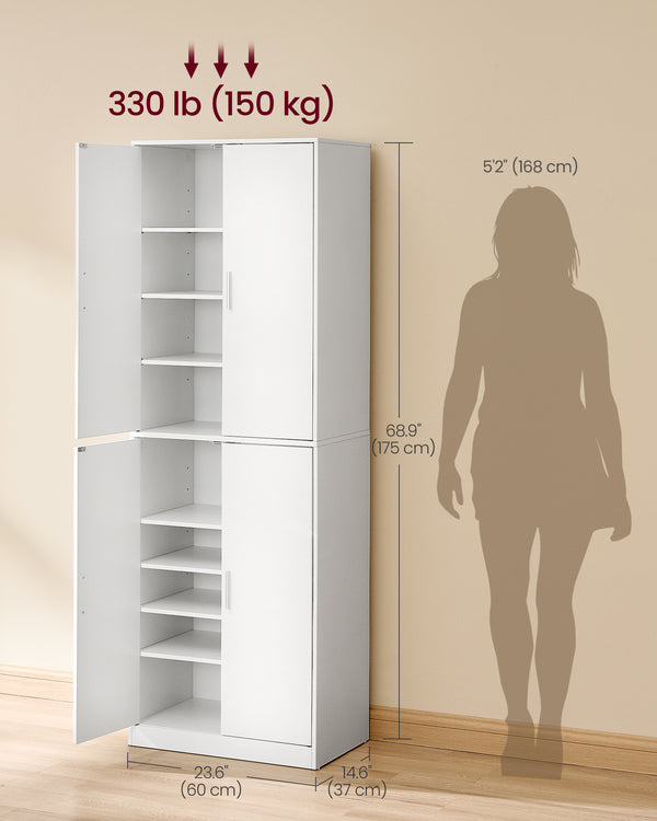 Elin skoskab - Hvid