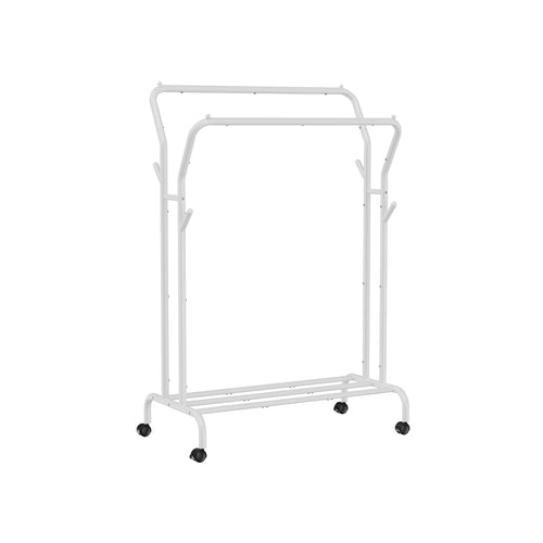 Signe tøjstativ på hjul - Hvid