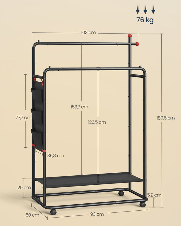 Otto tøjstativ - Sort