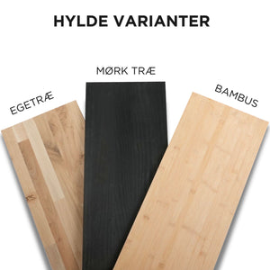 Bøjlestang MIA sort med hylde - Bestil på specialmål (hylden er ikke vist på billedet)