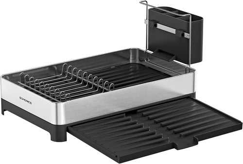 Theo opvaskestativ - Sølv/Sort