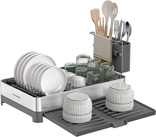 Theo opvaskestativ - Sølv/Grå