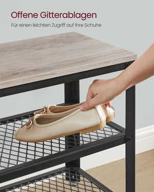 Casper skobænk - Grå