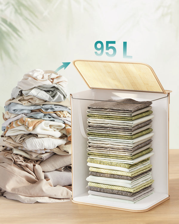 Flora vasketøjskurv - Bambus