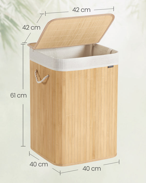 Flora vasketøjskurv - Bambus
