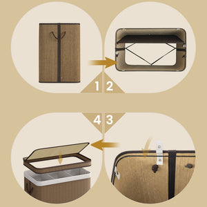 Emil vasketøjskurv - Brun