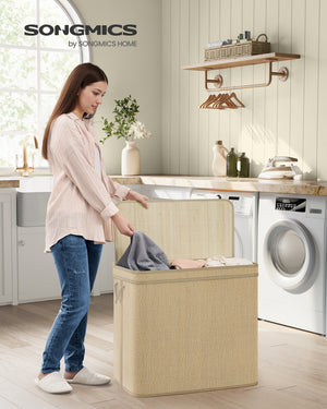 Emil vasketøjskurv - Beige