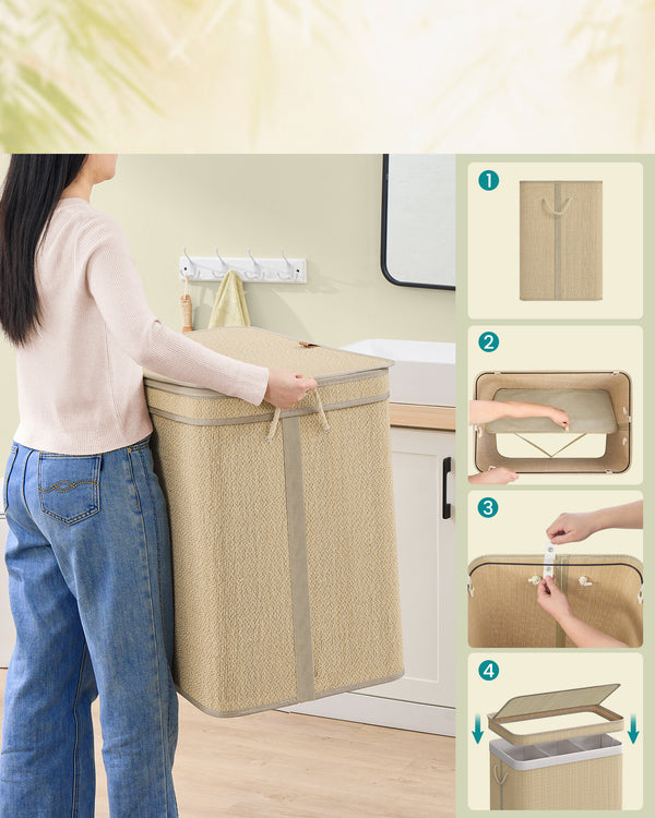 Emil vasketøjskurv - Beige