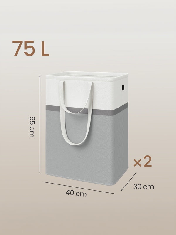Marley vasketøjskurv - Lysegrå