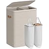 Liv vasketøjskurv | 2 rum, 170 L - Beige