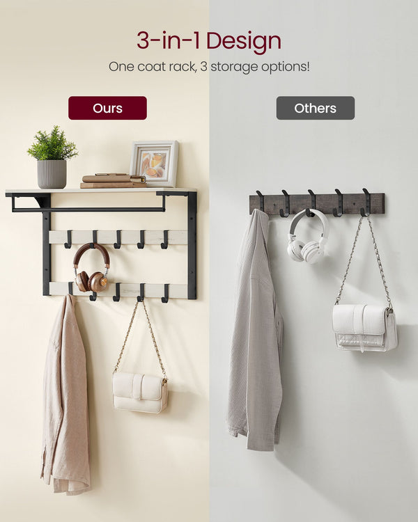 Leon knagerække - Hvid