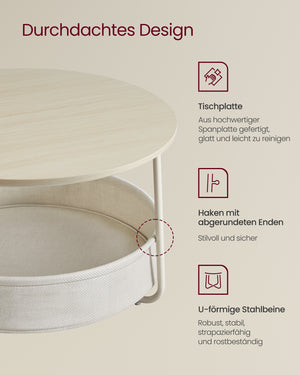 Athen sofabord - Beige/cremehvid