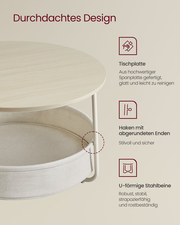 Athen sofabord - Beige/cremehvid