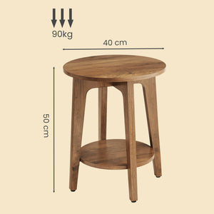 Mathias senge- og sidebord - Brun
