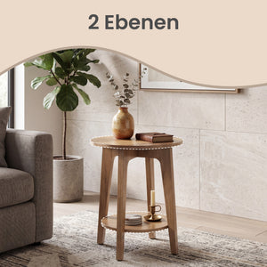 Mathias senge- og sidebord - Brun