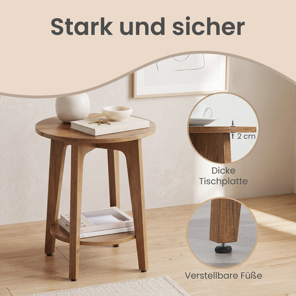Mathias senge- og sidebord - Brun