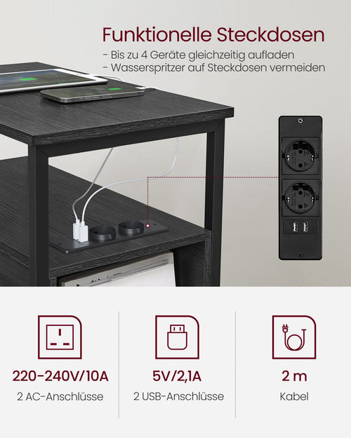 Ella senge- og sidebord - Grå