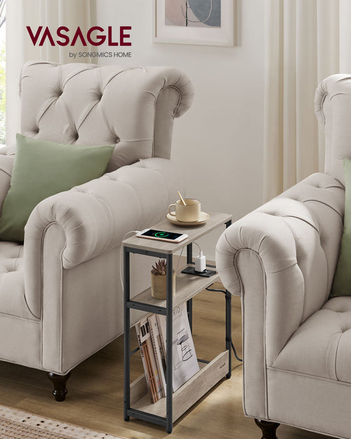 Ivy senge- og sidebord - Brun