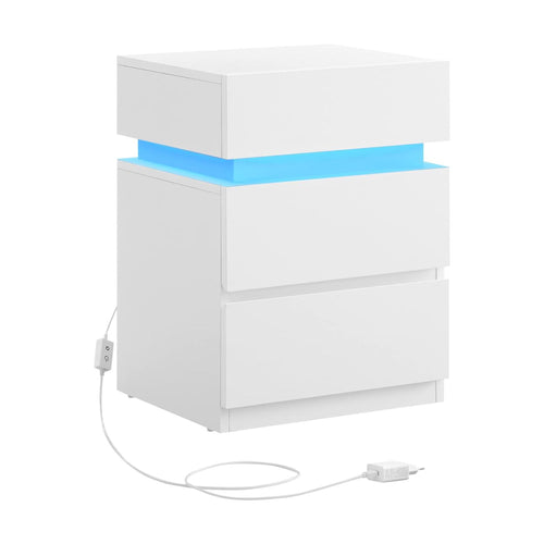 Lewis senge- og sidebord - Hvid