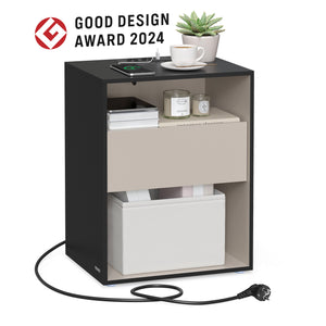 Brooklyn senge- og sidebord - Sort