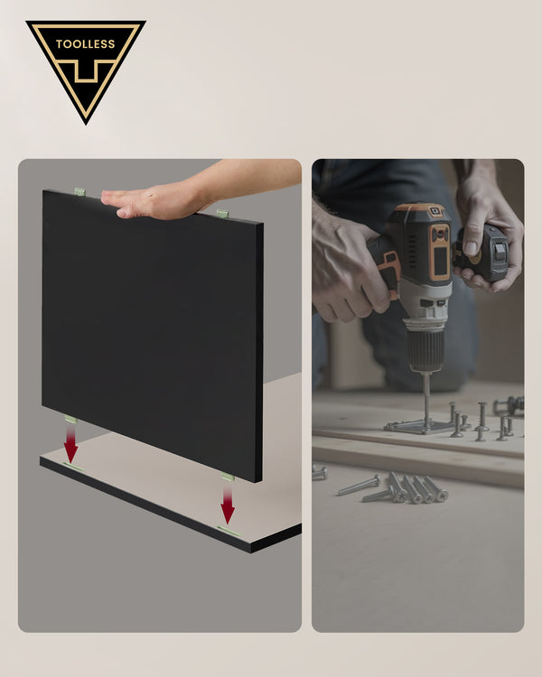 Brooklyn senge- og sidebord - Sort